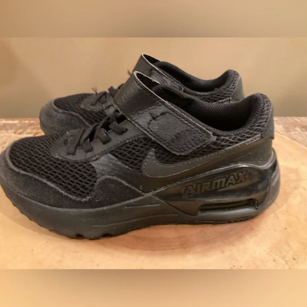 Nike Shoes Youth 1Y Air Max SYSTM Sneaker Black Mesh Comfort Low Top‎ DQ0285-004